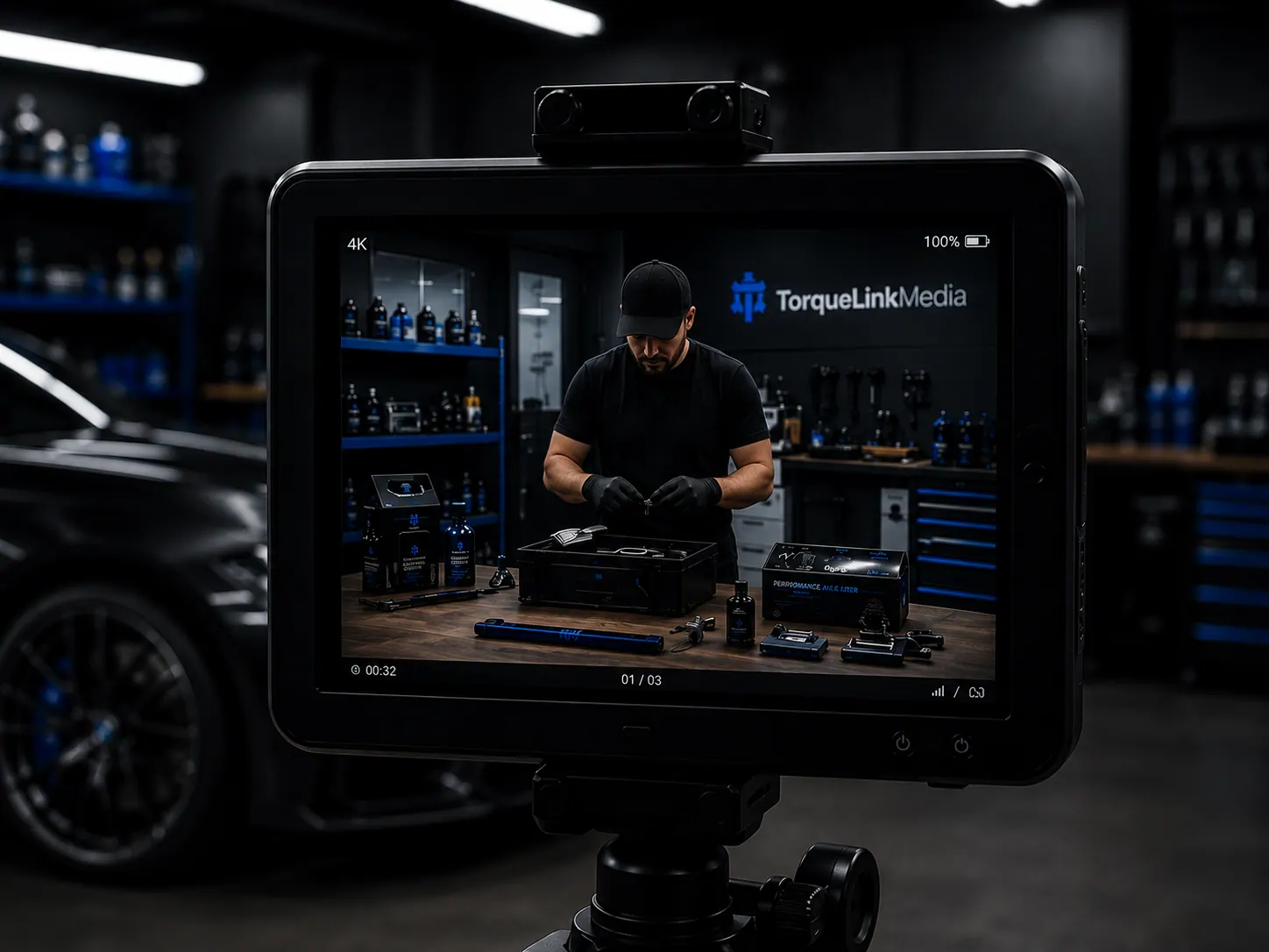 Video production studio setup